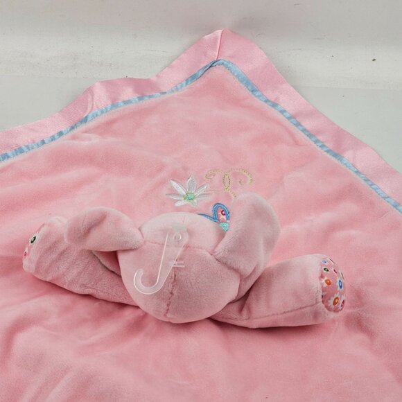 Mary Meyer Baby Elephant Plush Lovey Security Blanket Ella Bella Satin Edge - Picture 12 of 12